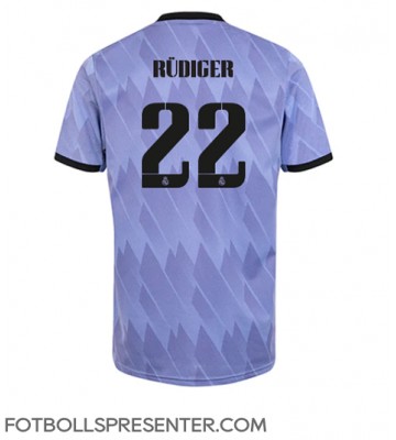 Real Madrid Antonio Rudiger #22 Borta Matchtröja 2022-23 Kortärmad